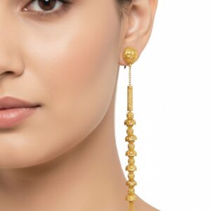Ahsas “Floral Gleam” Gold-Plated Earrings