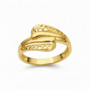 Ahsas “Golden Petal” Gold-Plated Ring